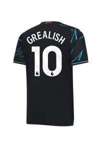 Manchester City Jack Grealish #10 Jalkapallovaatteet Kolmaspaita 2023-24 Lyhythihainen